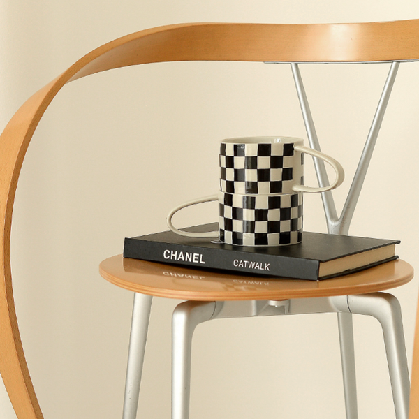 Black&White Checkerboard Coffee Mug