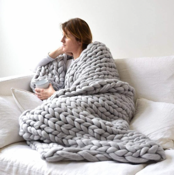 Comfy Chunky Knit Blanket