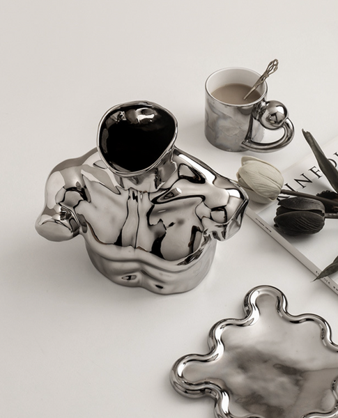 Sliver Ceramic Body Art Vase