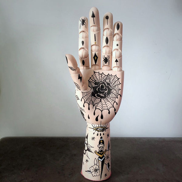 Retro Wooden Hand Painted Accessories Stand