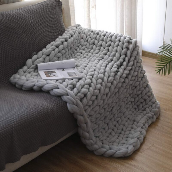 Comfy Chunky Knit Blanket