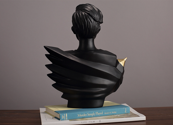 Simplicity Black Gold Birdman Ornaments