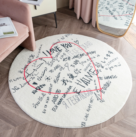 The Letter of Love Carpet for Cloakroom Livingroom Bedroom