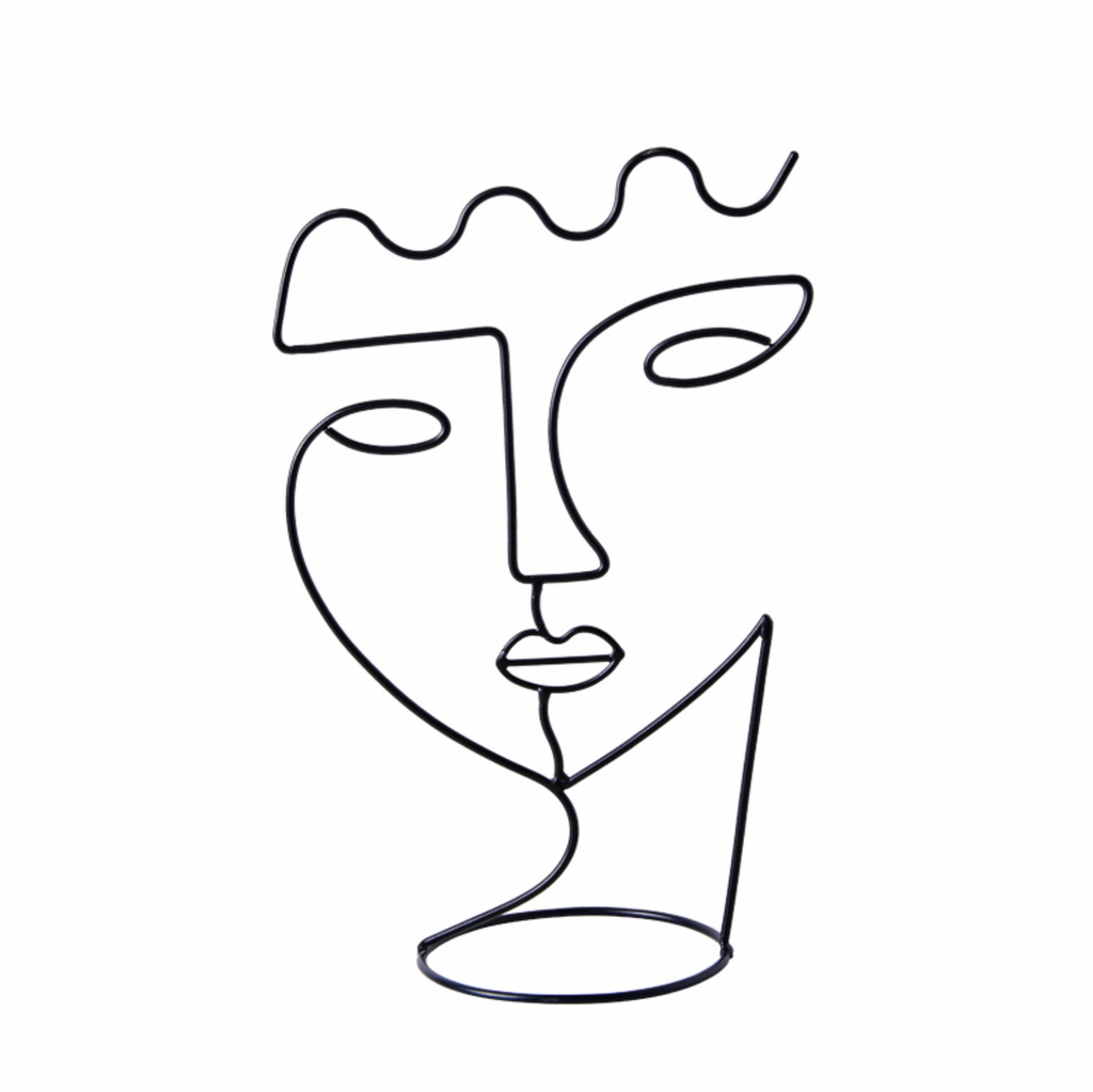 Abstract Faces Stand Abstract Iron Human Face Stand – M Decor Studio