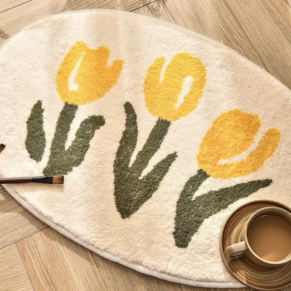 Flowers bathroom rugs (3 styles / 4 sizes)