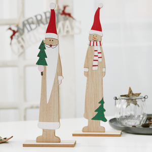 Handmade Christmas-man Tabletop Decor (2 Pieces)