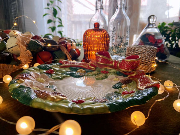 Handmade Christmas Candy Dish