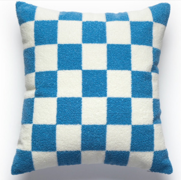 Original Checkerboard Black and White Tufted Throw Pillow Covers