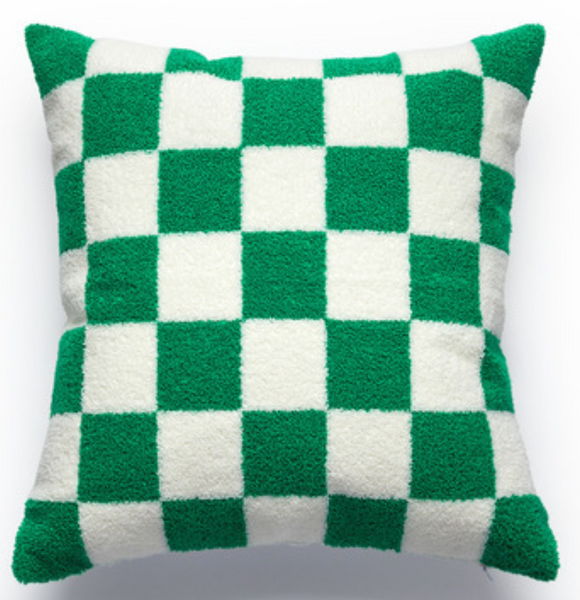 Original Checkerboard Black and White Tufted Throw Pillow Covers