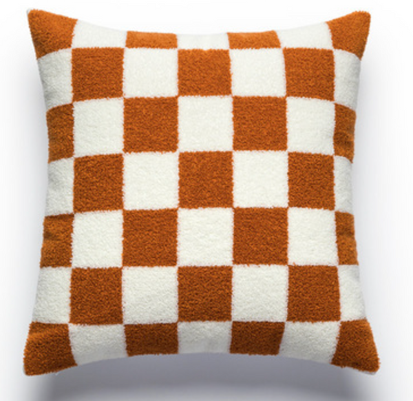 Original Checkerboard Black and White Tufted Throw Pillow Covers