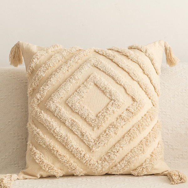 Boho Tufted Throw Pillow Cover (6 patterns)