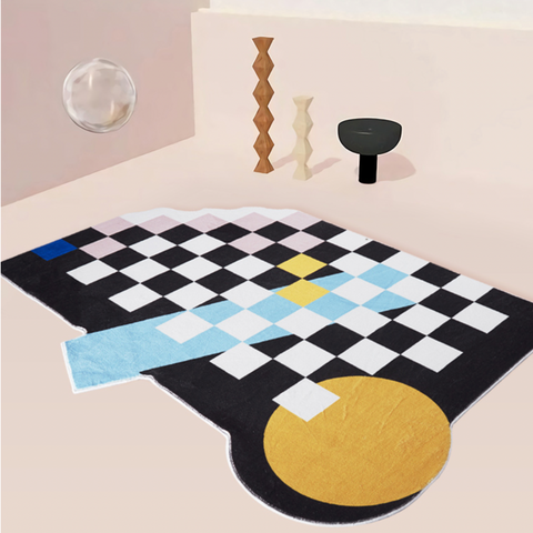The Checkerboard Collection, Scandinavian Carpet for Livingroom and Bedroom