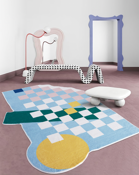 The Checkerboard Collection, Scandinavian Carpet for Livingroom and Bedroom