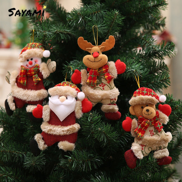 Christmas Tree Pendant Ornaments (4 dolls)