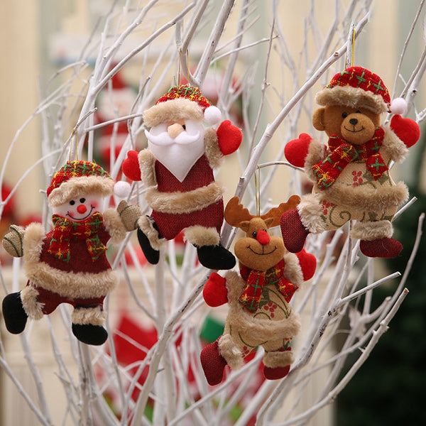 Christmas Tree Pendant Ornaments (4 dolls)